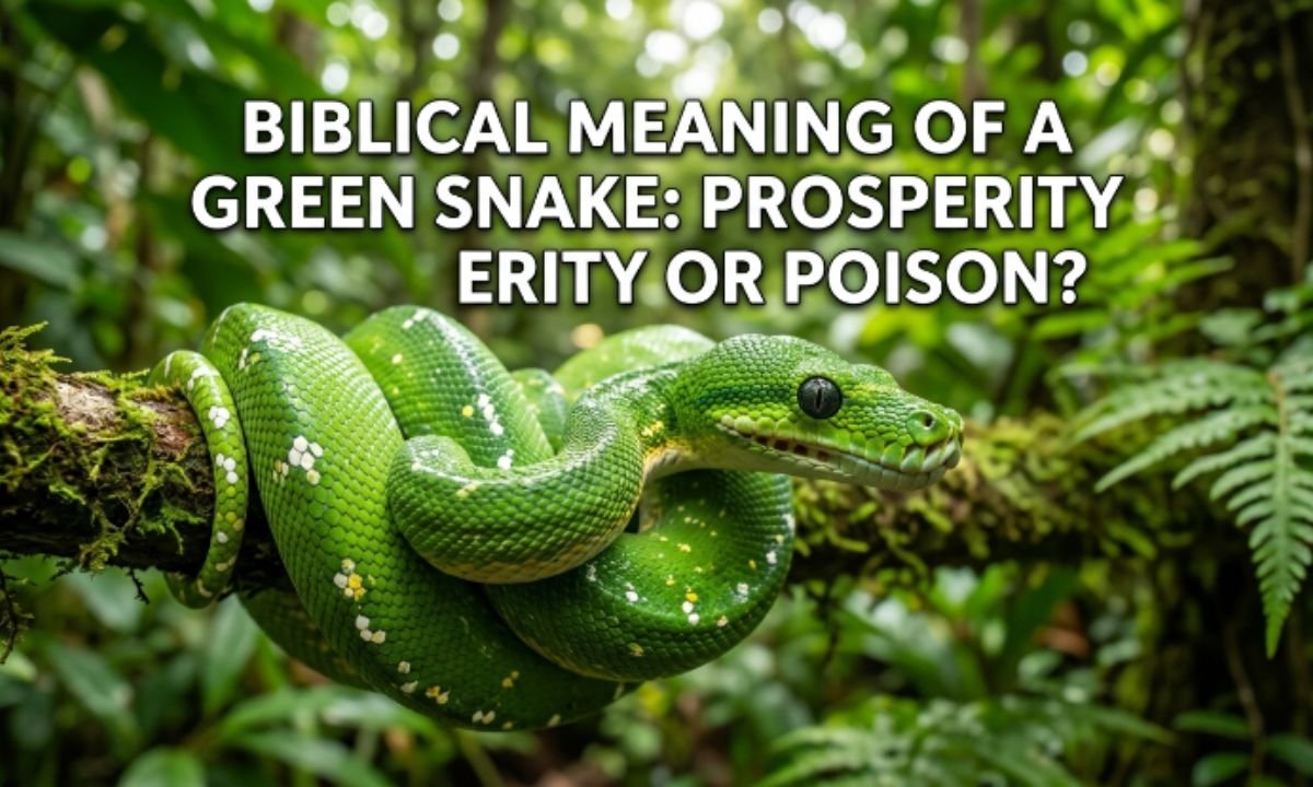Biblical Meaning of a Green Snake Prosperity or Poison