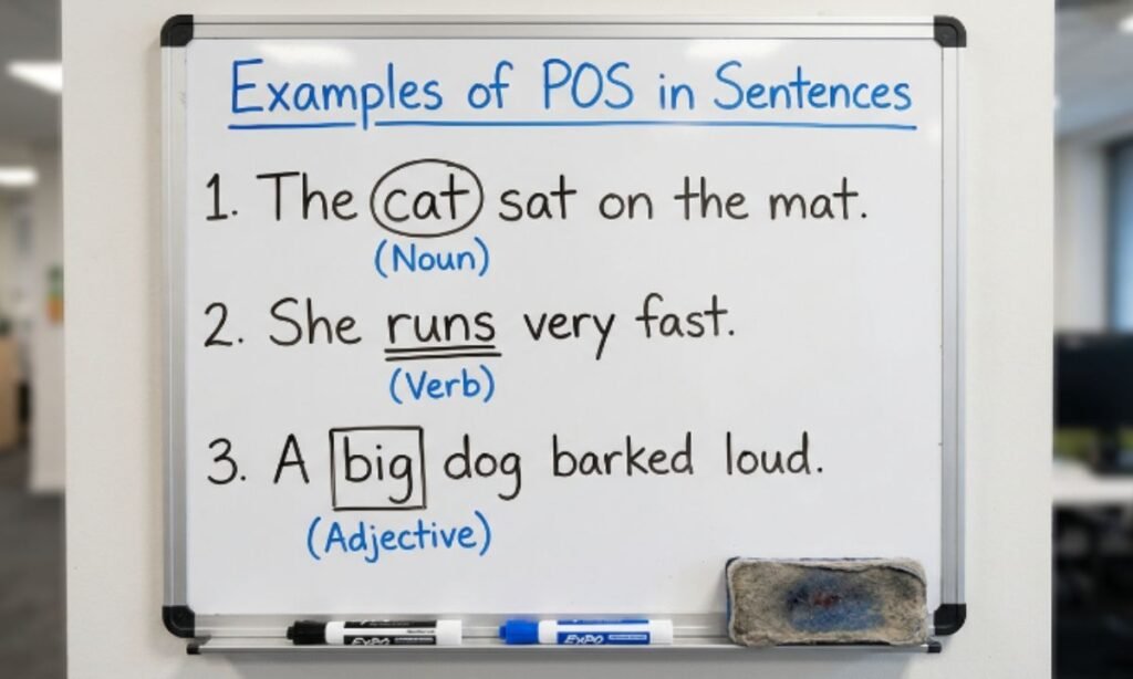 Examples of POS in Sentences