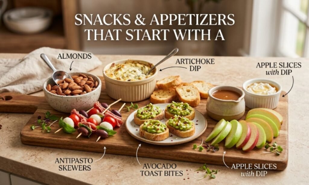Snacks & Appetizers That Start With A