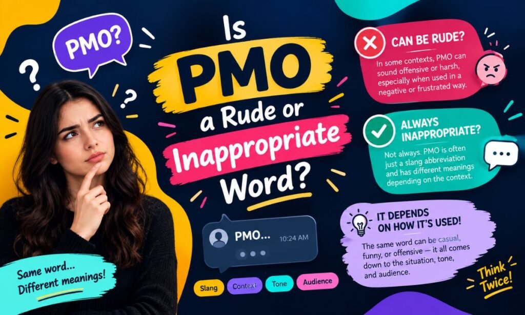 Is PMO a Rude or Inappropriate Word?